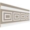 Ekena Millwork 94 1/2"L (Adjustable 32"H to 36"H) Ashford Square Double Panel Traditional Wainscot Paneling Kit WPKUDP012P032 - alternate 3